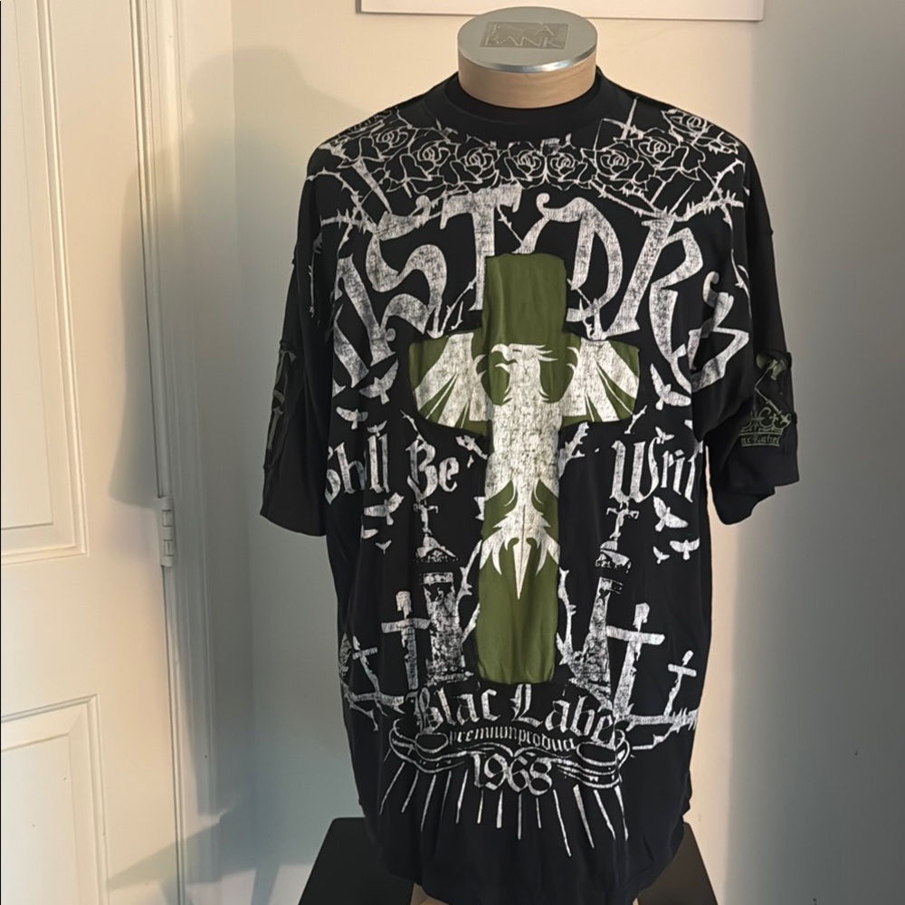 Black Graphic Men's Shirt